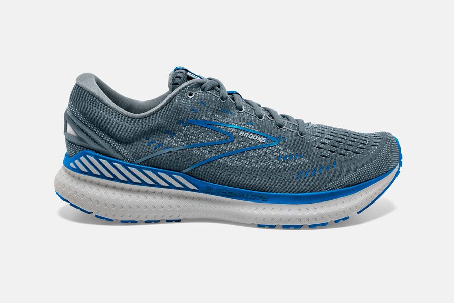 Brooks Running Shoes - Glycerin GTS 19 Road Mens - Grey/Blue - IZH-107628